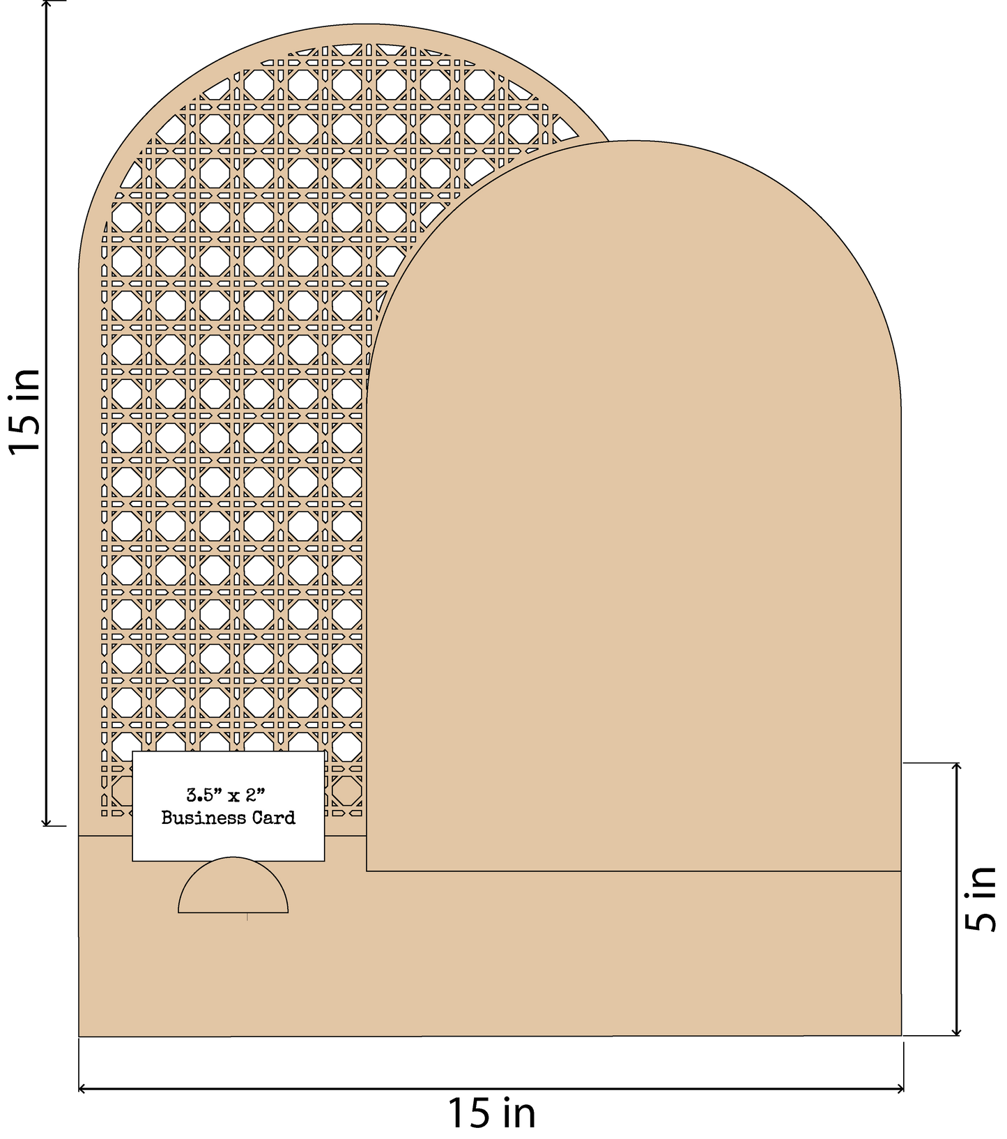 Custom Double Arch Business Display