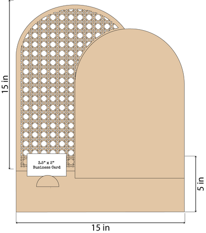 Custom Double Arch Business Display