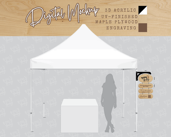 Magnetic Hanging Tent Signs - Image 2